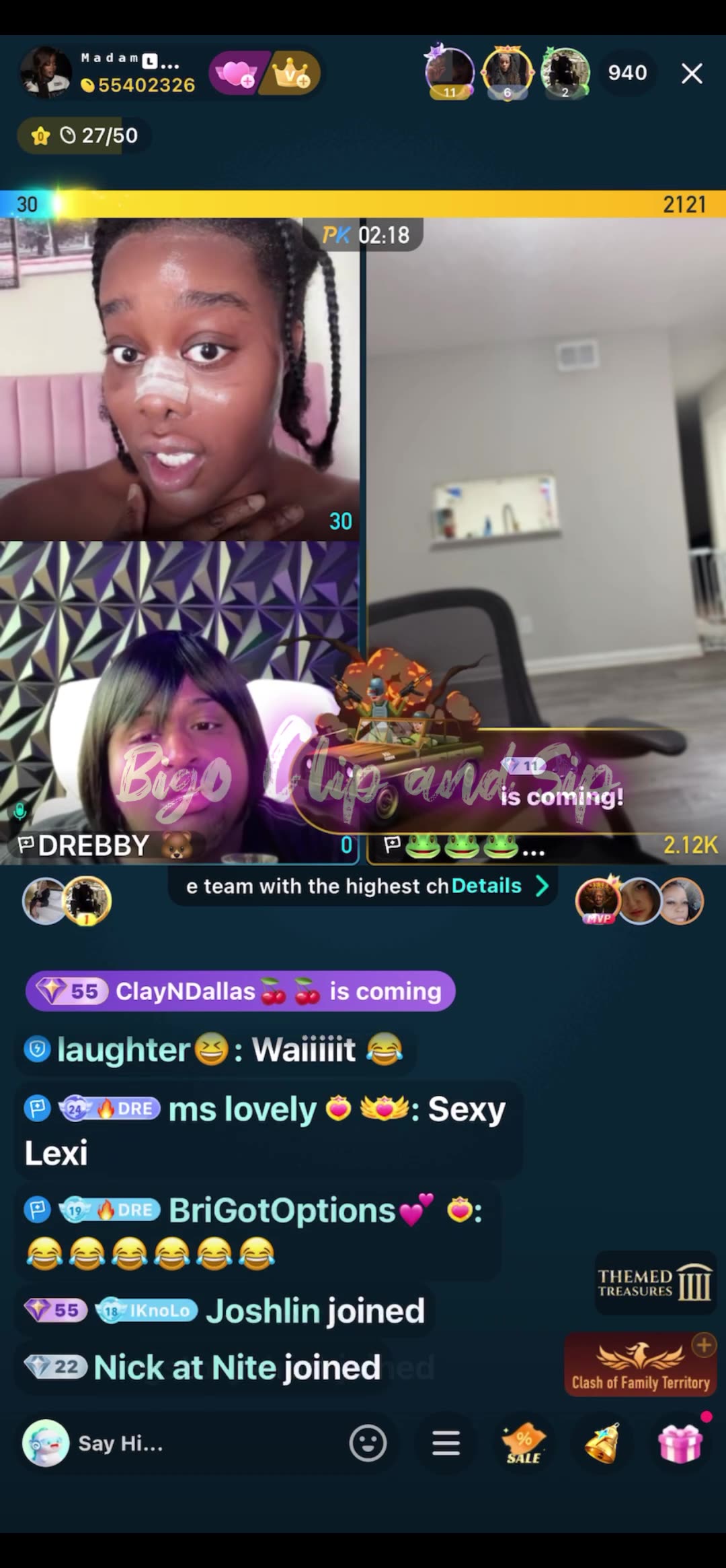 MadamLo revealed her face after argument w/Savanna n more 8/31/25 #bigoclipandsip