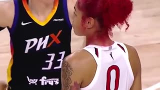 WATCH: WNBA game is halted after a player's wig fell off, & a fan was ejected for