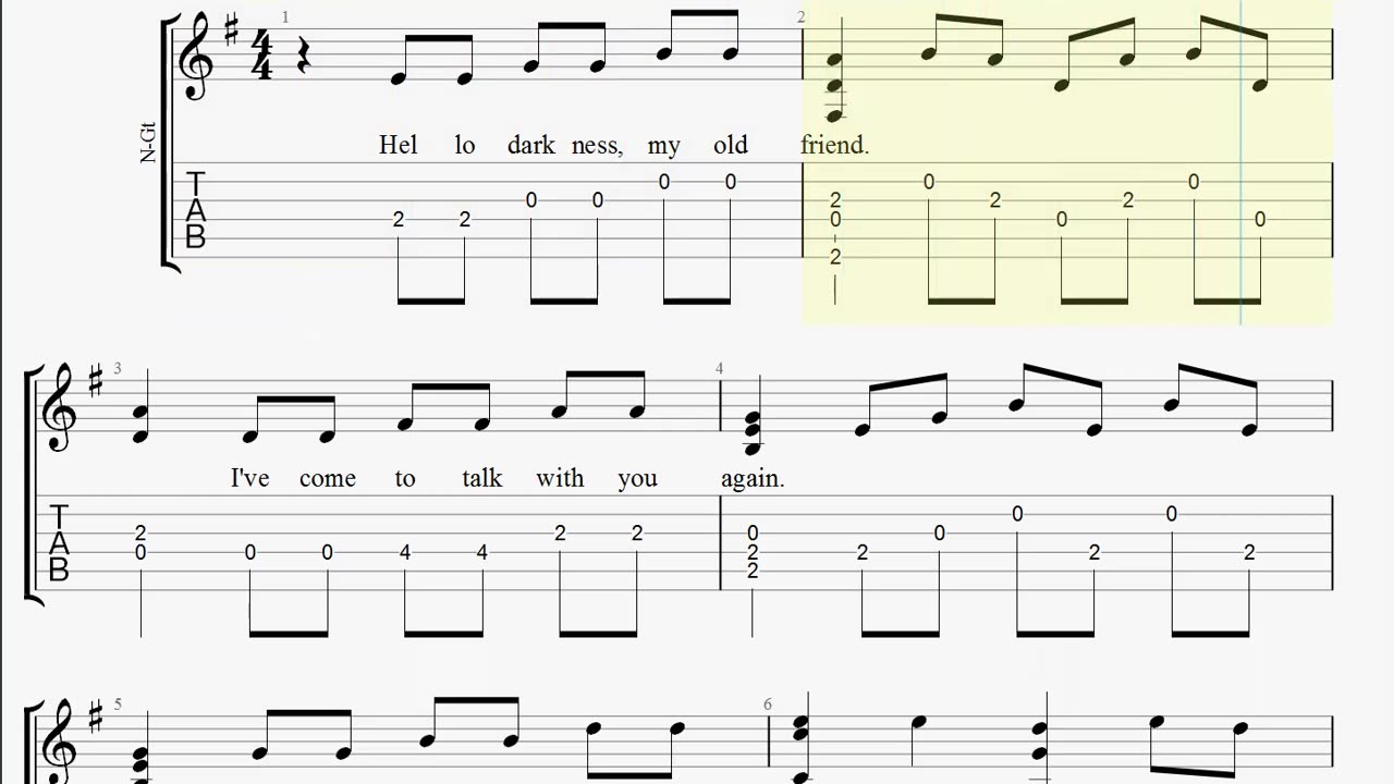 How to play The Sound of Silence
