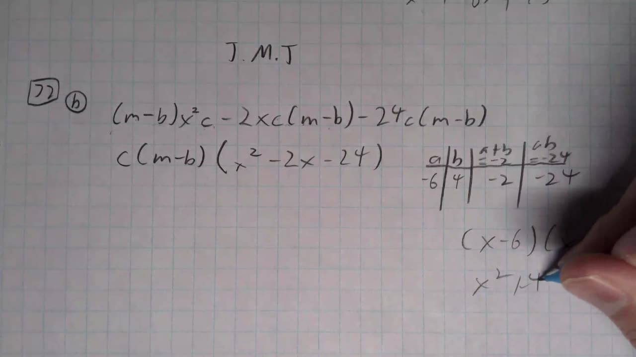 Saxon Algebra 1 Lesson 72 (b)