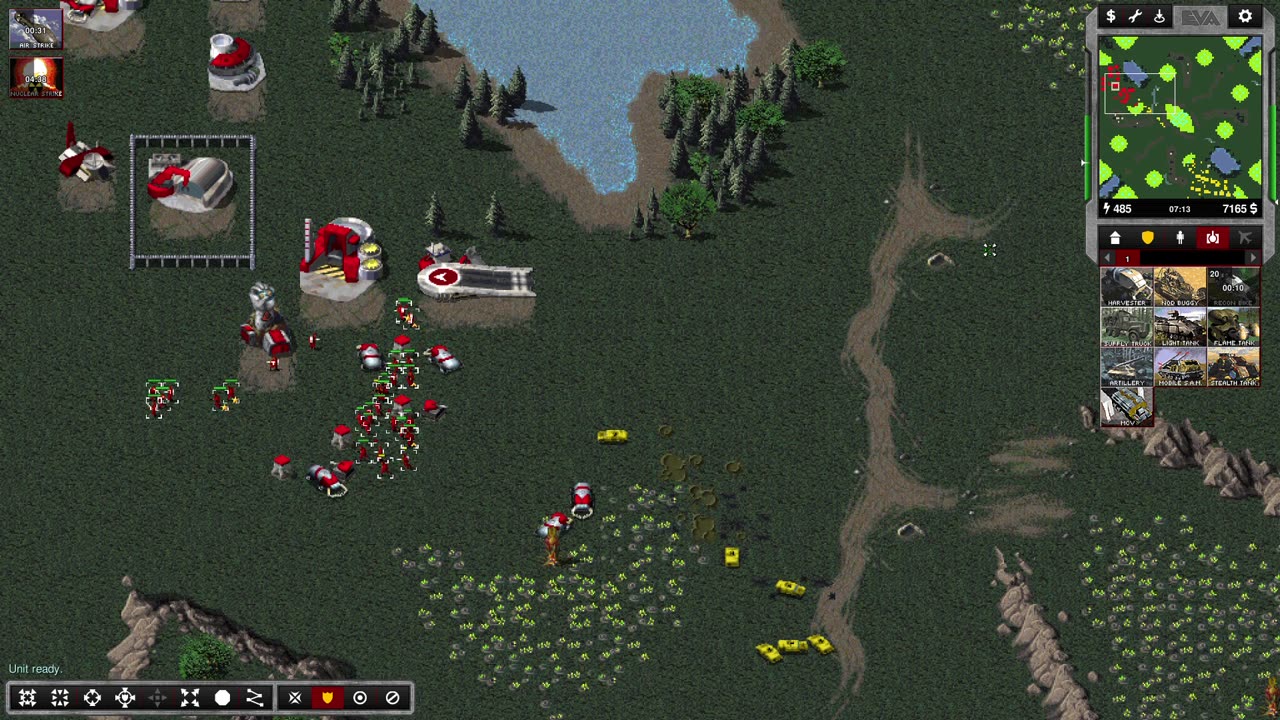 Command & Conquer OpenRA Tiberian Dawn NOD Vs GDI 1V1 Pressure Map