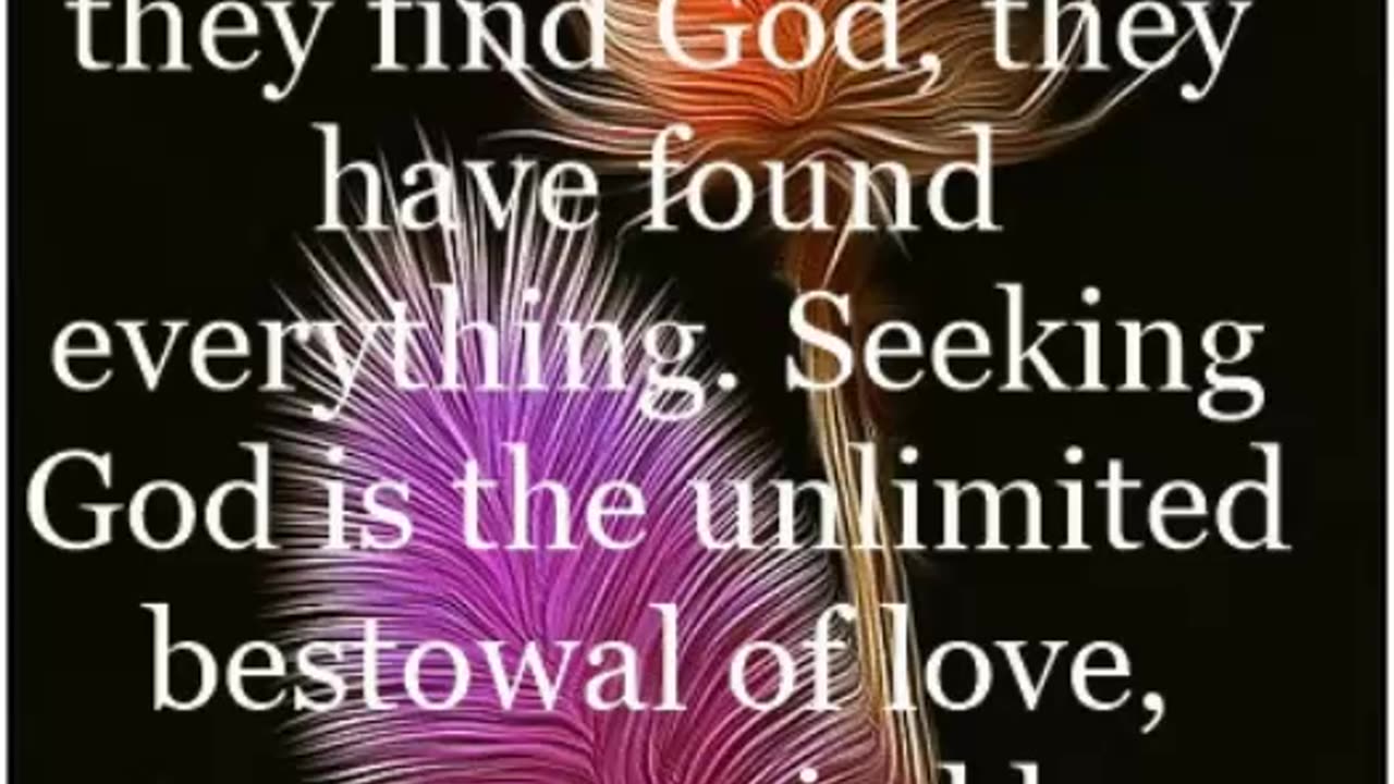 When seeking God
