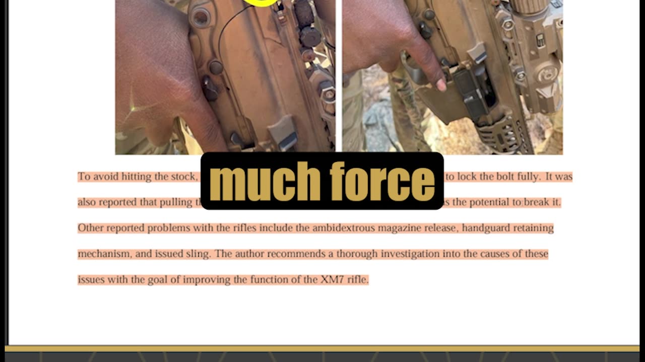 XM7 Accessory Problems #XM7Rifle