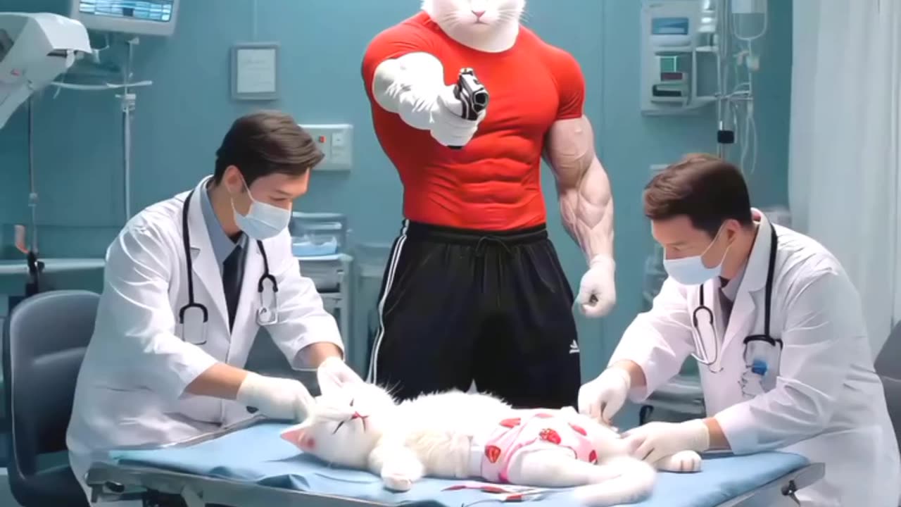 Cat funny video