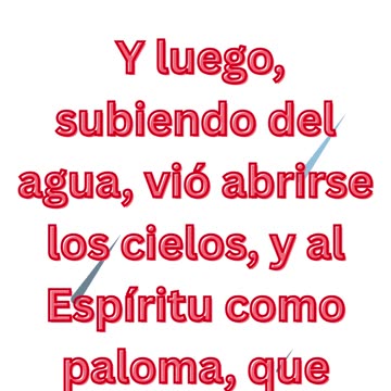 « Le baptême de Jésus et la voix du Père » Marcos 1:10,11 #shorts #youtube #ytshorts #jesuschrist