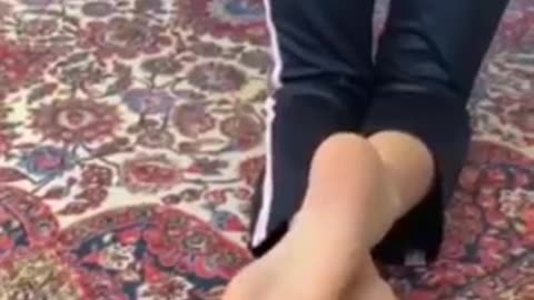 Candid friends feet