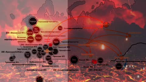 Footage of Ukrainian Drone Strikes on Russian Oil Facilities Overlayed Onto Maps