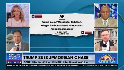 TRUMP SUES JPMORGAN FOR $5 BILLION