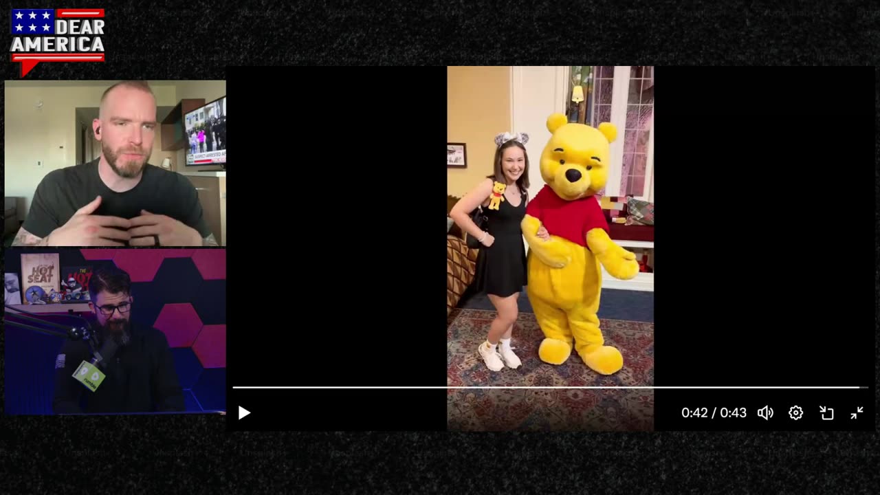 30-Year-Old Woman Breaks Down Crying Hugging Winnie the Pooh at Disney