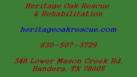 2025-08-25 Heritage Oak Rescue & Rehabilitation