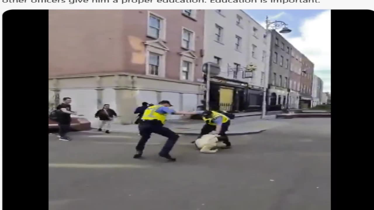 Islamist Stabs Irish Police In The Back In Ireland, The Attack Was Unprovoked