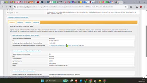 Video 09 - Costos y Presupuestos - Como buscar Información de un Expediente Técnico en el SEACE