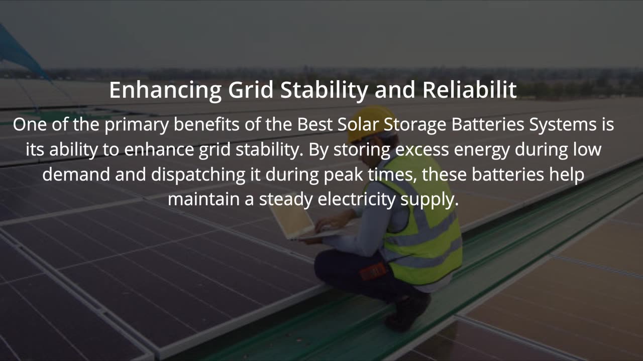 Benefits of Choosing the Best Solar Storage Batteries