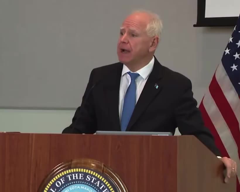 Tim Walz says people are driving by his house calling him ‘retarded.’ 😂