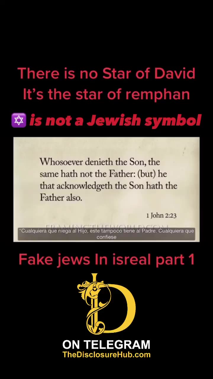 THE ✡️ NOT A J€WISH SYMBOL❓