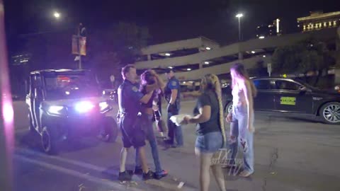 Epic Brawl Erupts in Downtown Austin on 6ths Street - Watch the Crazy Street Fight Unfold!