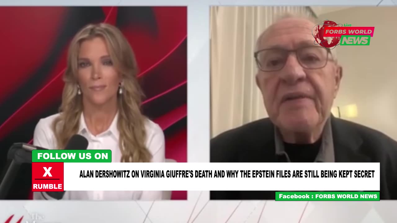 Alam Dershowitz reacts to Virgnia Giuffre's death