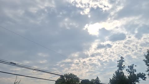 Light from the white sun and yellow sun coming through the "clouds" in the atmosphere