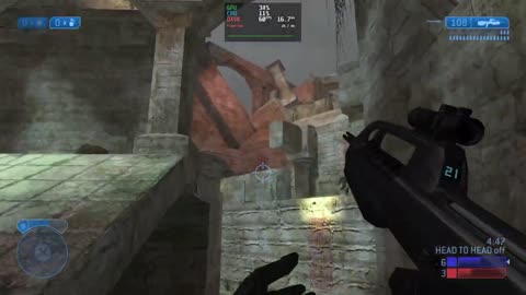 Halo 2: 1v1 Warlock - fantasma vs Easy Hard