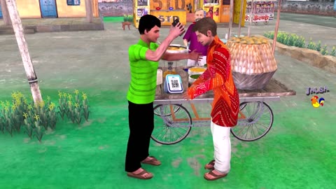 PhonePe Payment Scam Pani Puri Wala UPI Fraud Golgappa Street Food Hindi Kahani Hindi Moral Stories