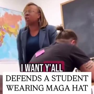 Teacher Defends Student Wearing A MAGA Hat