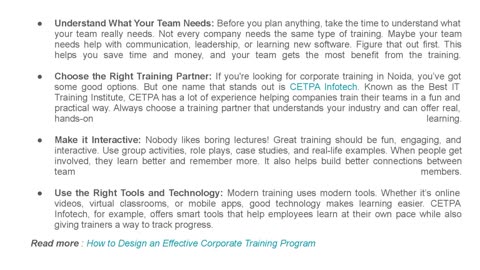 7 Essential Tips for Corporate Training Excellence