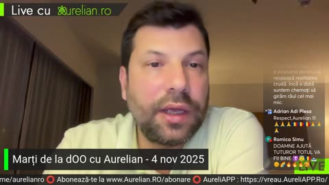 Marți de la dOO cu Aurelian - 4 nov 2025