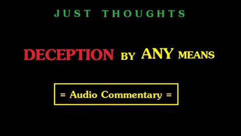 Just Thoughts - Deception by ANY means (2012) Retro