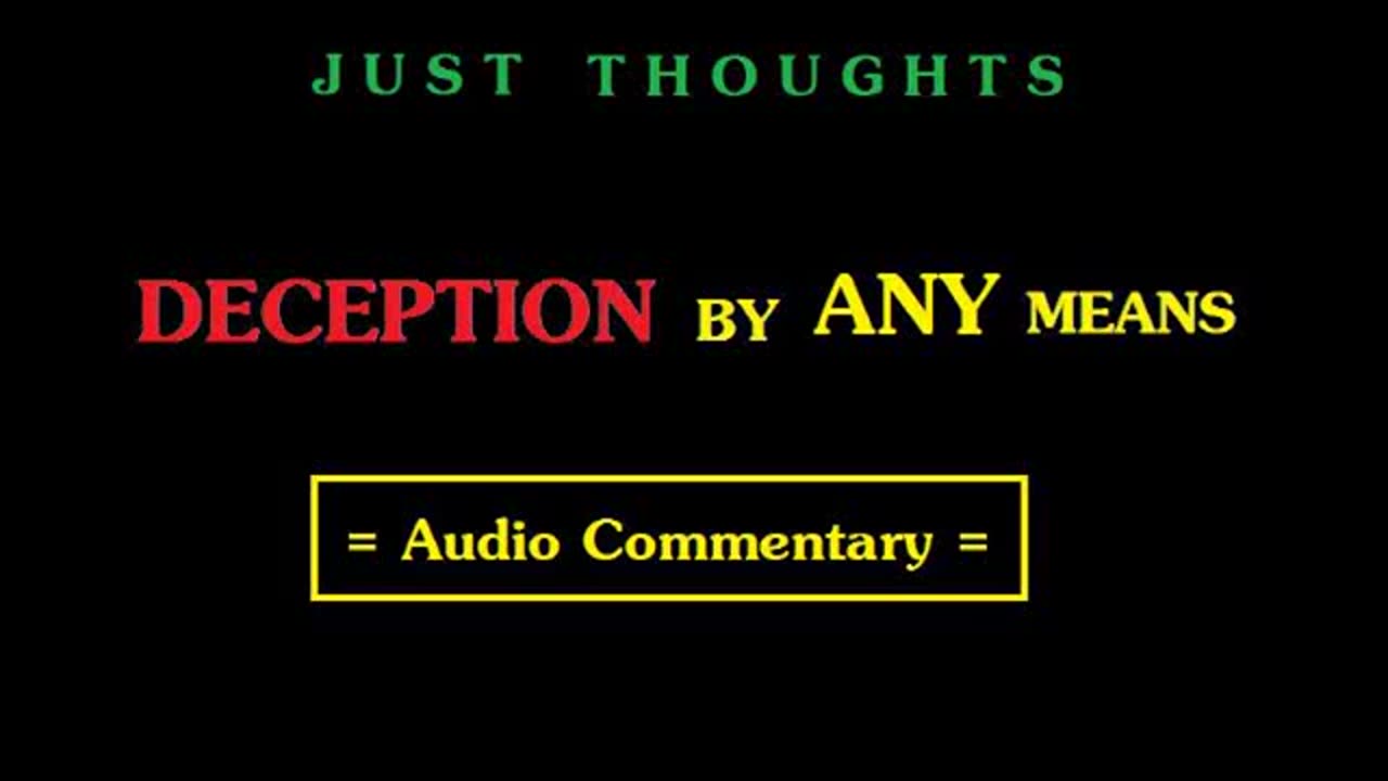 Just Thoughts - Deception by ANY means (2012) Retro