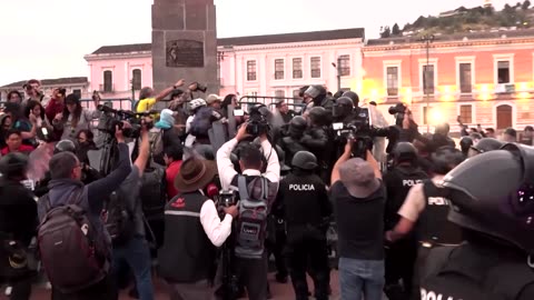 Protest against Ecuador’s President Noboa ends in clashes