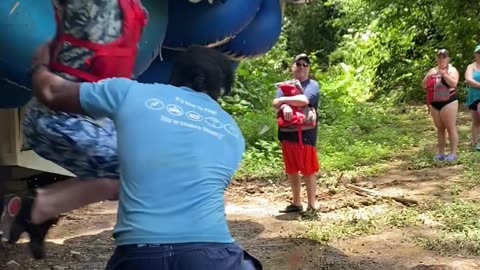 Rope Swing Did Him Dirty