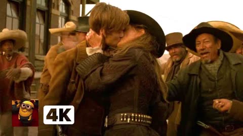 The Quick and the Dead (1995) 4K - Sharon Stone Kisses Leonardo DiCaprio _ Movieclips