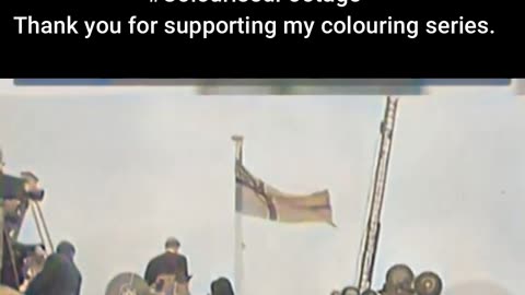 British Prime Minister Declares Peace Pact #ColourisedHistory
