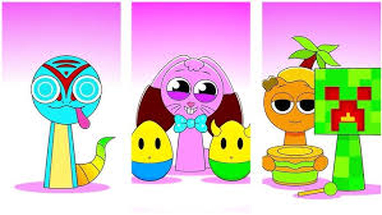 Sprunki OC Mroona and Wyrum Retake and Mili and GF Retake Phase 2 VS Phase 3 VS Phase 4 #squidgame