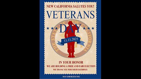 NEW CALIFORNIA STATE NOVEMBER 9, 2025