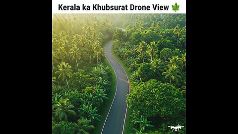 Kerala ka Khubsurat Drone View | Hare-Bhare Raste aur Scenic Beauty 🌿