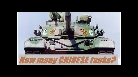 How many tanks did China have in 2019?