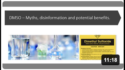 DMSO - Myths, Disinformation and Potential benefits