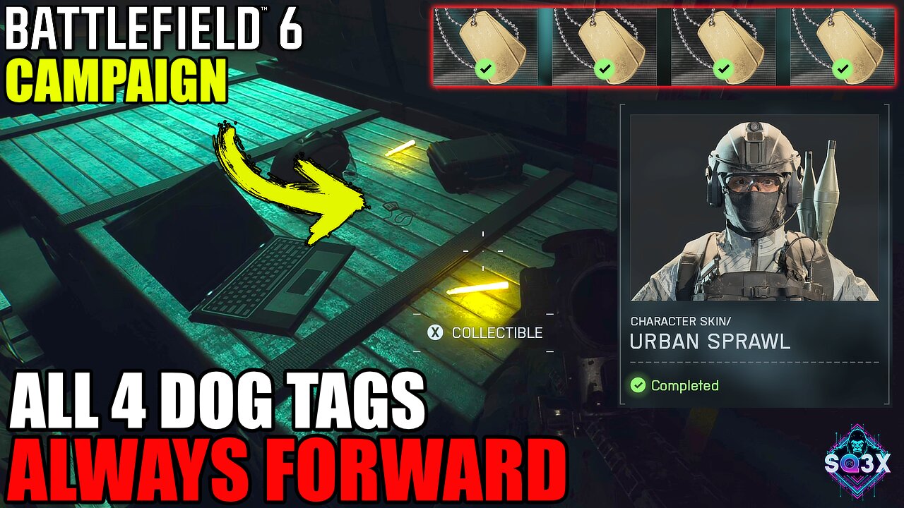 ALL 4 DOG TAGS in ALWAYS FORWARD - Battlefield 6 Campaign Collectibles Guide