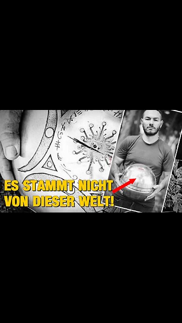 Ich fand eine metallische Sphäre aus unbekanntem Material mit merkwürdigen Hieroglyphen