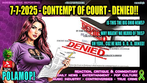 OHIO JUDGE WAKES UP... D..D..DENIED!!!