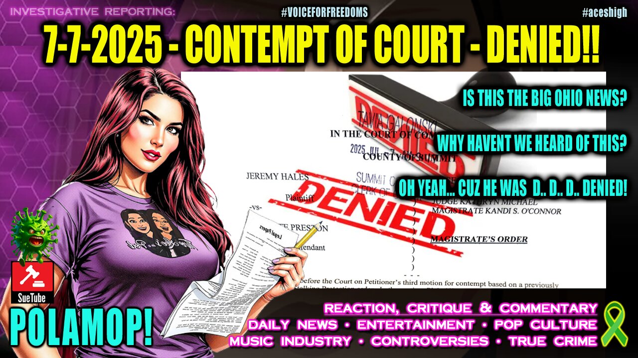 OHIO JUDGE WAKES UP... D..D..DENIED!!!