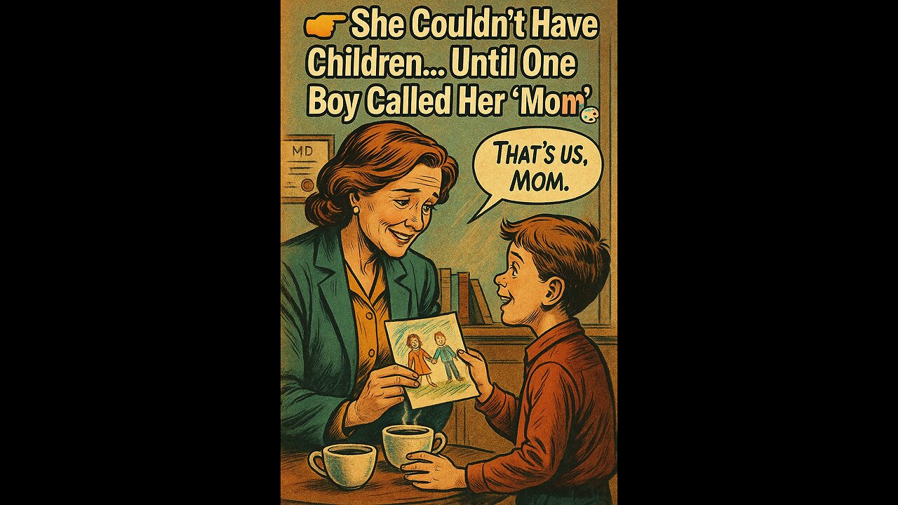 👉She Couldn’t Have Children… Until One Boy Called Her ‘Mom’ 💔🎨