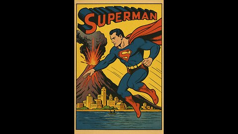 Superman Stops a Volcano! (Public Domain Cartoon)