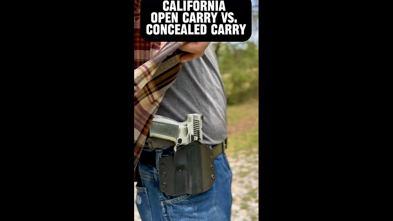 Hey California! Open carry vs Concealed carry 😂😂