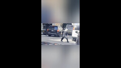 A keffiyeh-clad scumbag pulled a knife on ICE agents outside a San Francisco courthouse.