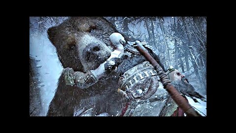God of War Ragnarok - Kratos Vs. Bjorn Boss Fight (4K 60FPS)
