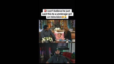 🚨I can’t believe he just said this to a underage girl on television🤯🤦‍♂️
