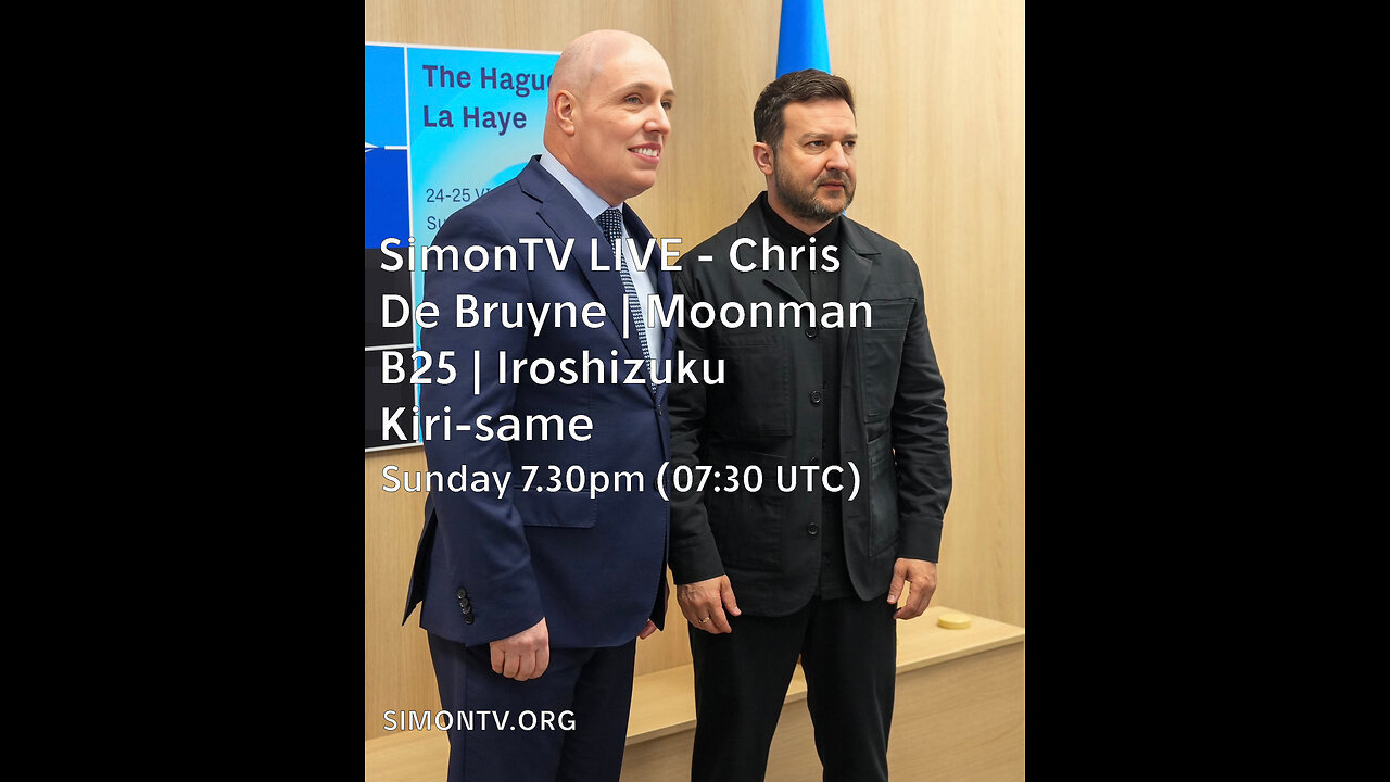 SimonTV LIVE - Chris De Bruyne | Moonman B25 | Iroshizuku Kiri-same