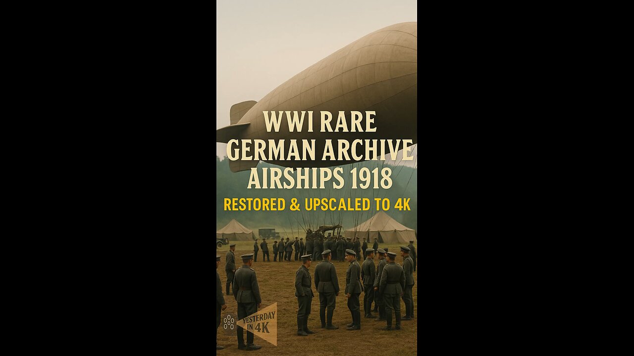 High Above the Front: WW1 German Zeppelin Archive Restored in 4K! 🚁✨